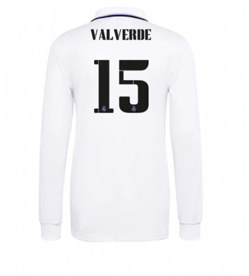Real Madrid Federico Valverde #15 Hemmatröja 2022-23 Långa ärmar